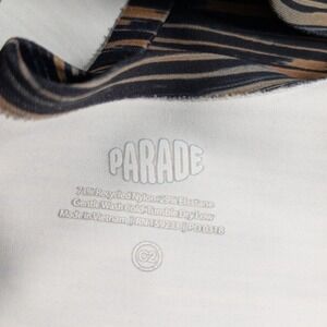 Parade Womens Space Dye Scoop Wide Strap Seamless Bralette sz C2 (XL) Multi